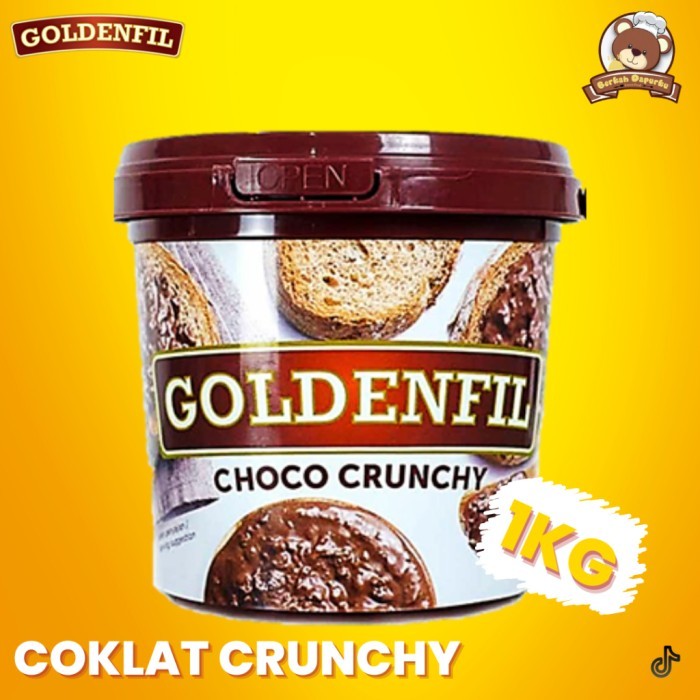 

Goldenfil Choco Crunchy 1Kg Selai Coklat Viral Murah Termurah