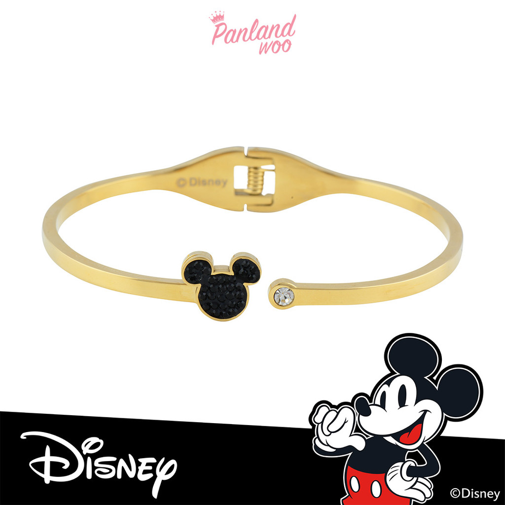 Panlandwoo - Mickey & Minnie Mouse Collection – Gelang Bangle Titanium Wanita Merritt