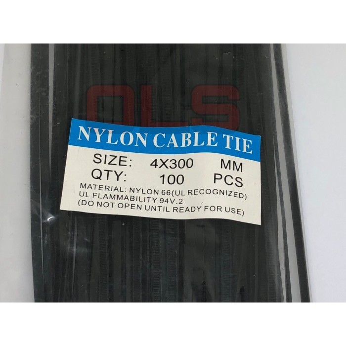 

⭐BISA COD⭐ KABEL tie TIES tish 4x300 mm 30cm HITAM 100 pc