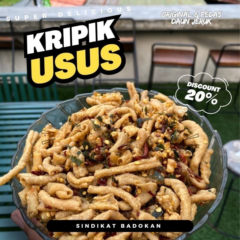 

COD kripik bayar di tempat 100Gram kripik usus pedas daun jeruk sindikat badokan gurih Trusted