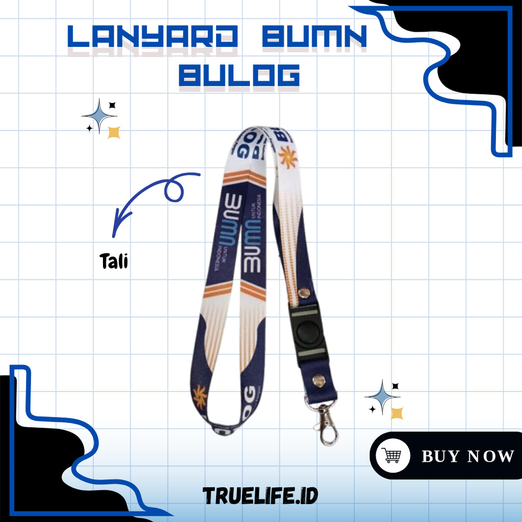 

Tali ID Card/Lanyard BUMN BULOG [READY STOCK]