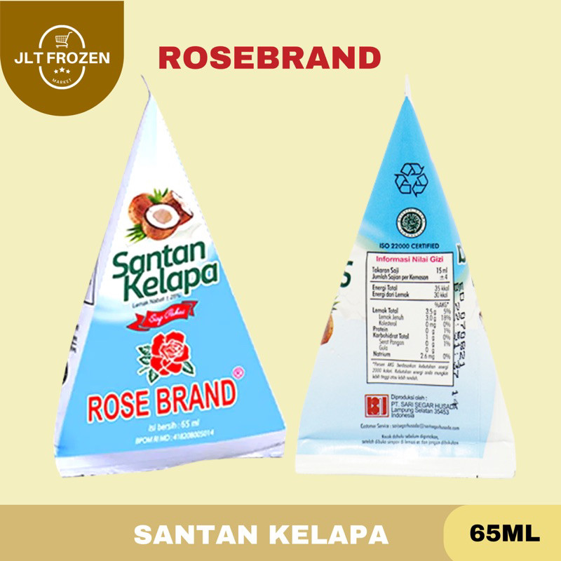 

Rose Brand Santan Kelapa Instan / Santan Asli Cube Siap Saji - 65 ml