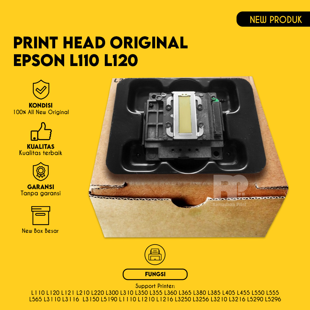 Print Head Printer Epson L121 L1210 L3210 L3250 L5290 Original Epson L121