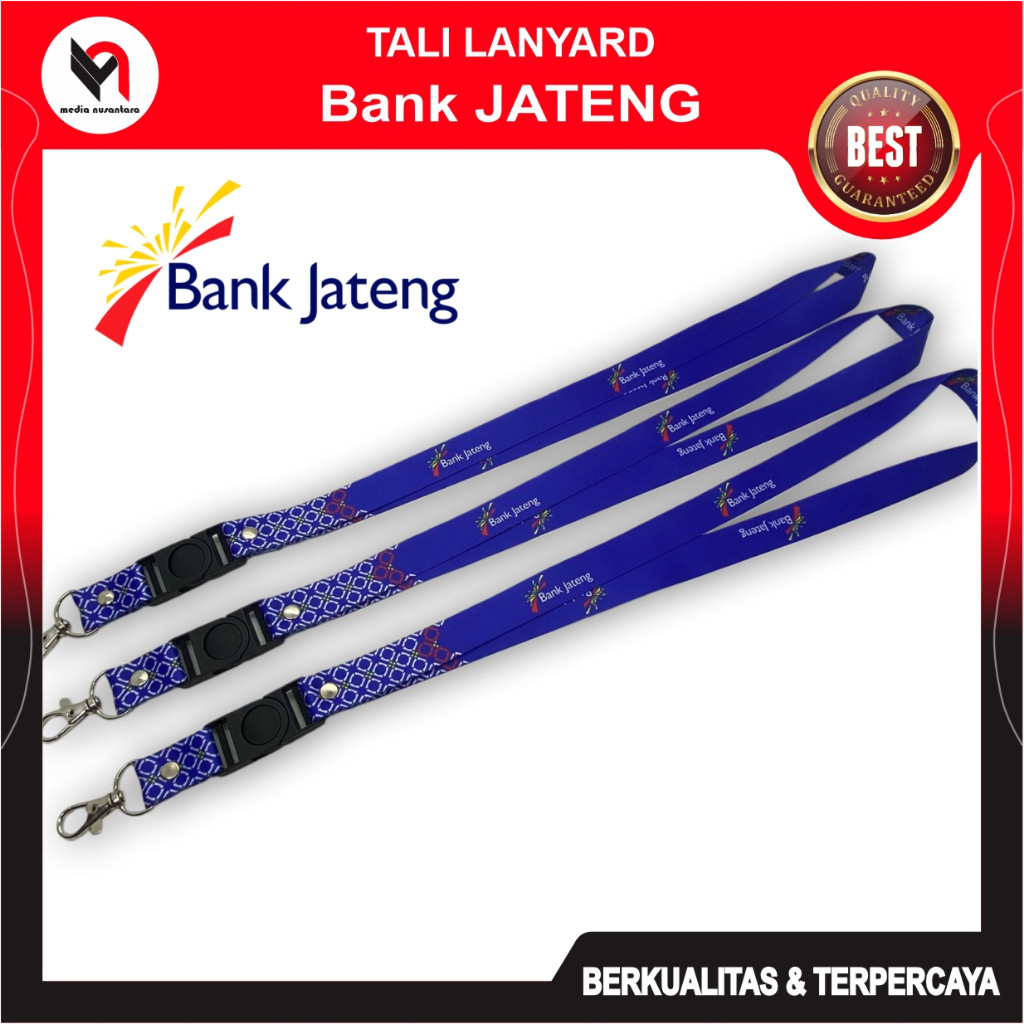 

Tali ID Card Bank Jateng Lanyard Bank JATENG READY STOCK