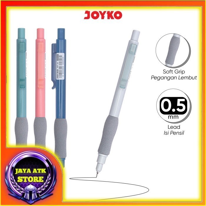 

Joyko Mechanical Pencil Pensil Mekanik MP-61 Pensil Isi Kecil 0.5 mm Pensil Isi Ulang Ecer