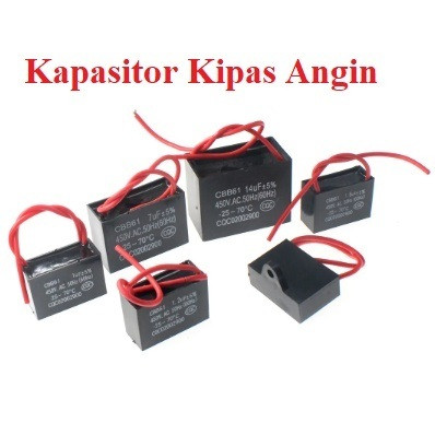Kapasitor Kipas Angin 450V AC 1UF 1.2UF 1.5UF 1.8UF 2UF 2.5UF 3UF Fan Motor Start Speed Capacitor