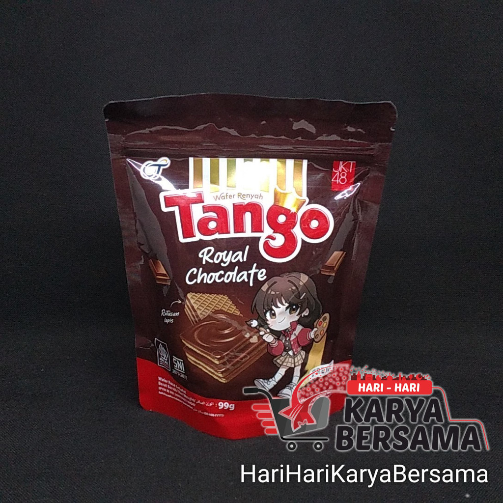 

MAKANAN RINGAN TANGO WAFER ROYAL CHOCOLATE POUCH 99GR