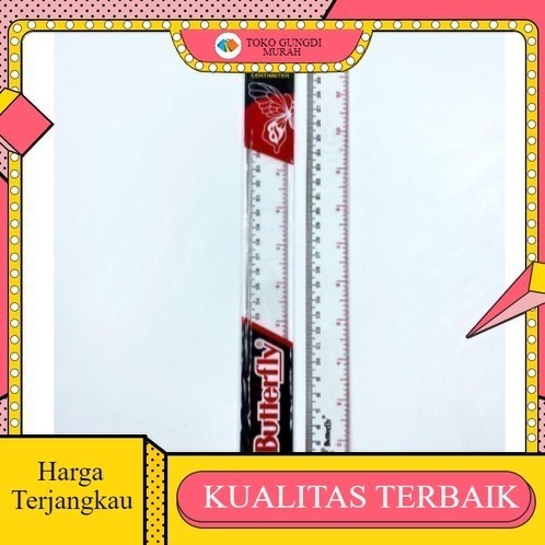 

penggaris butterfly 30 cm