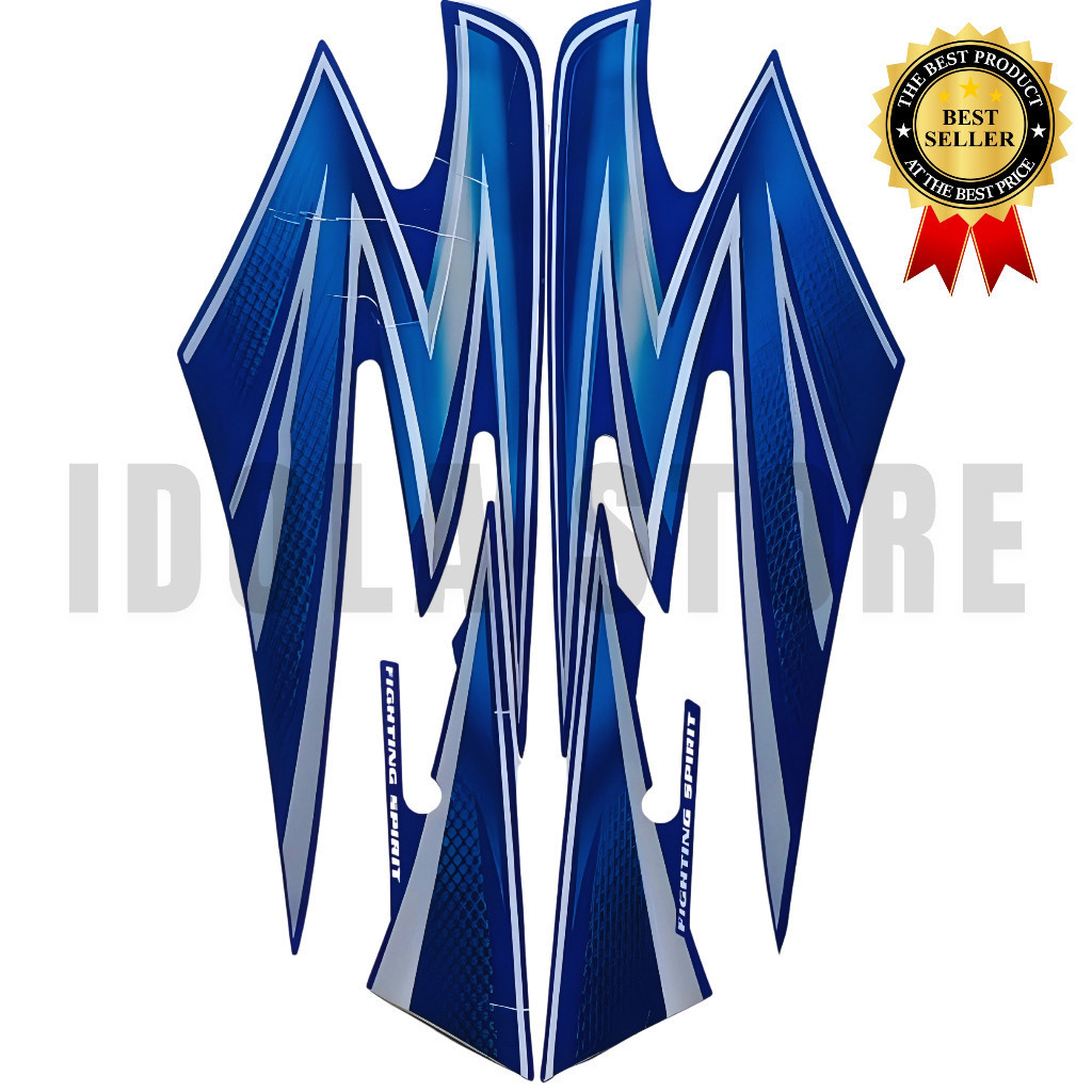 Stiker Striping Yamaha RX KING 2003 Biru - List Stiker Standar Rx King 2003 Biru