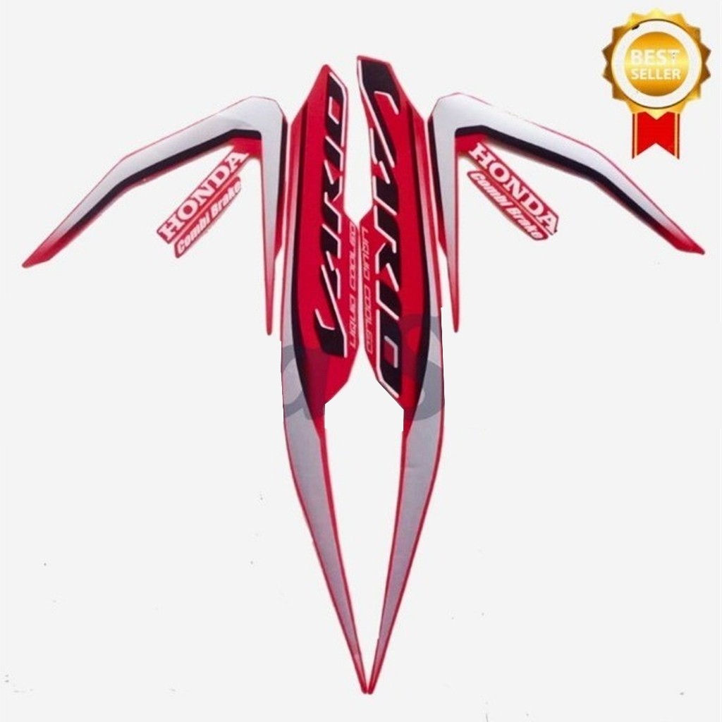 List Body Motor Stiker Sticker Striping Honda Vario 125 2019 Putih Standart Ori Vario 125 2019