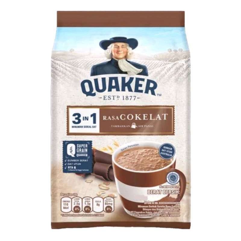 

Quaker 3in1 Chocolate Oatmeal Cereal Drink 8x28 gr