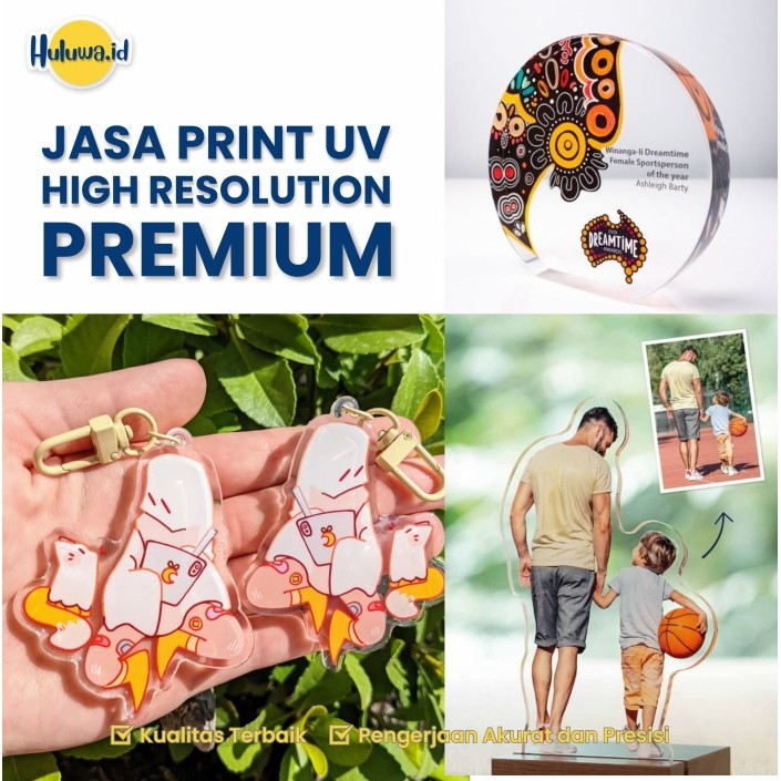 Jasa Print UV High Resolution Premium / Print UV Akrilik Tumbler Buku