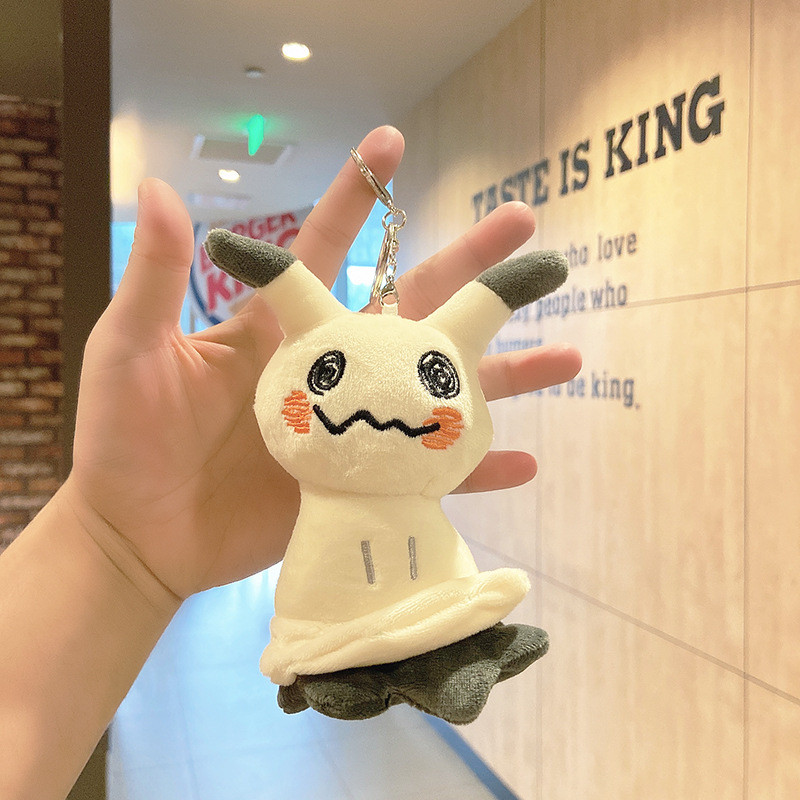 

13cm Pokemon Anime Mimikyu Plush Toy Stuffed Doll Keychain Pendant Soft Pikachu Kids Birthday Christmas Halloween Gifts