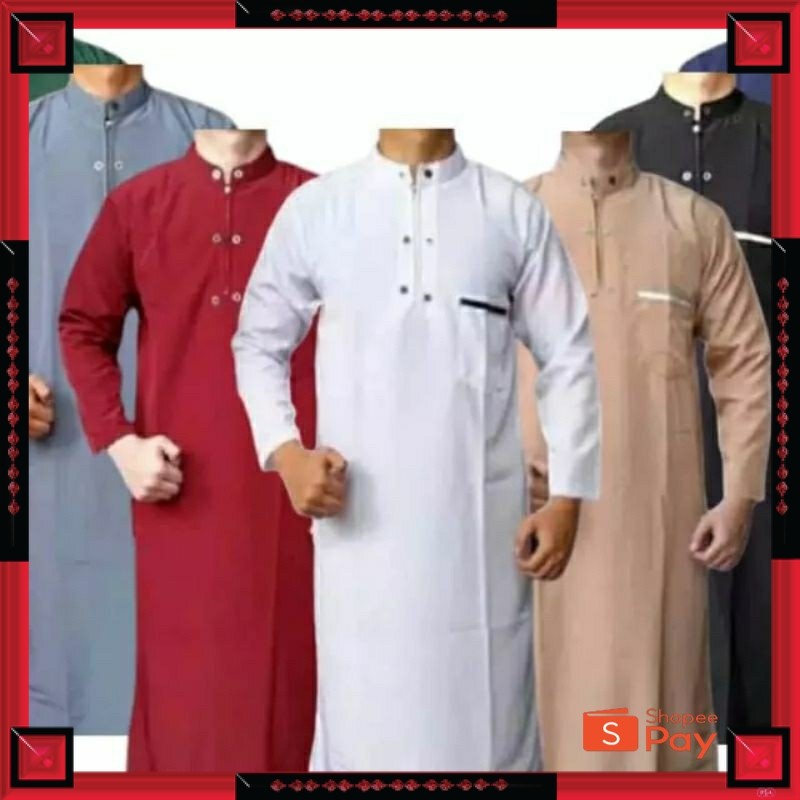 [PREMIUM ORIGINAL] (BIG_PROMO)JUBAH PRIA/GAMIS PAKISTAN ALL SIZE TERMURAH