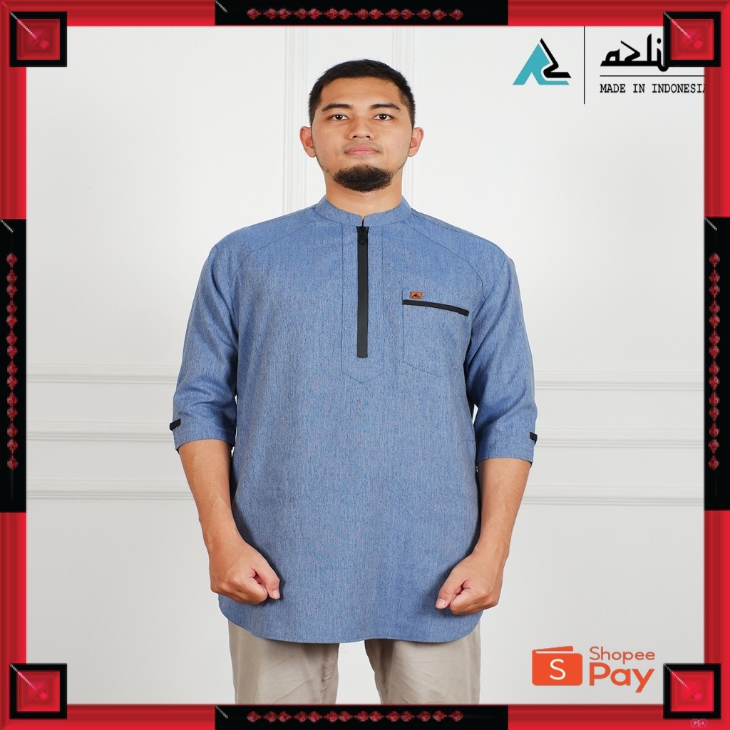 [PREMIUM ORIGINAL] Baju kurta pria premium koko lengan 3/4 outfit muslim exclusive