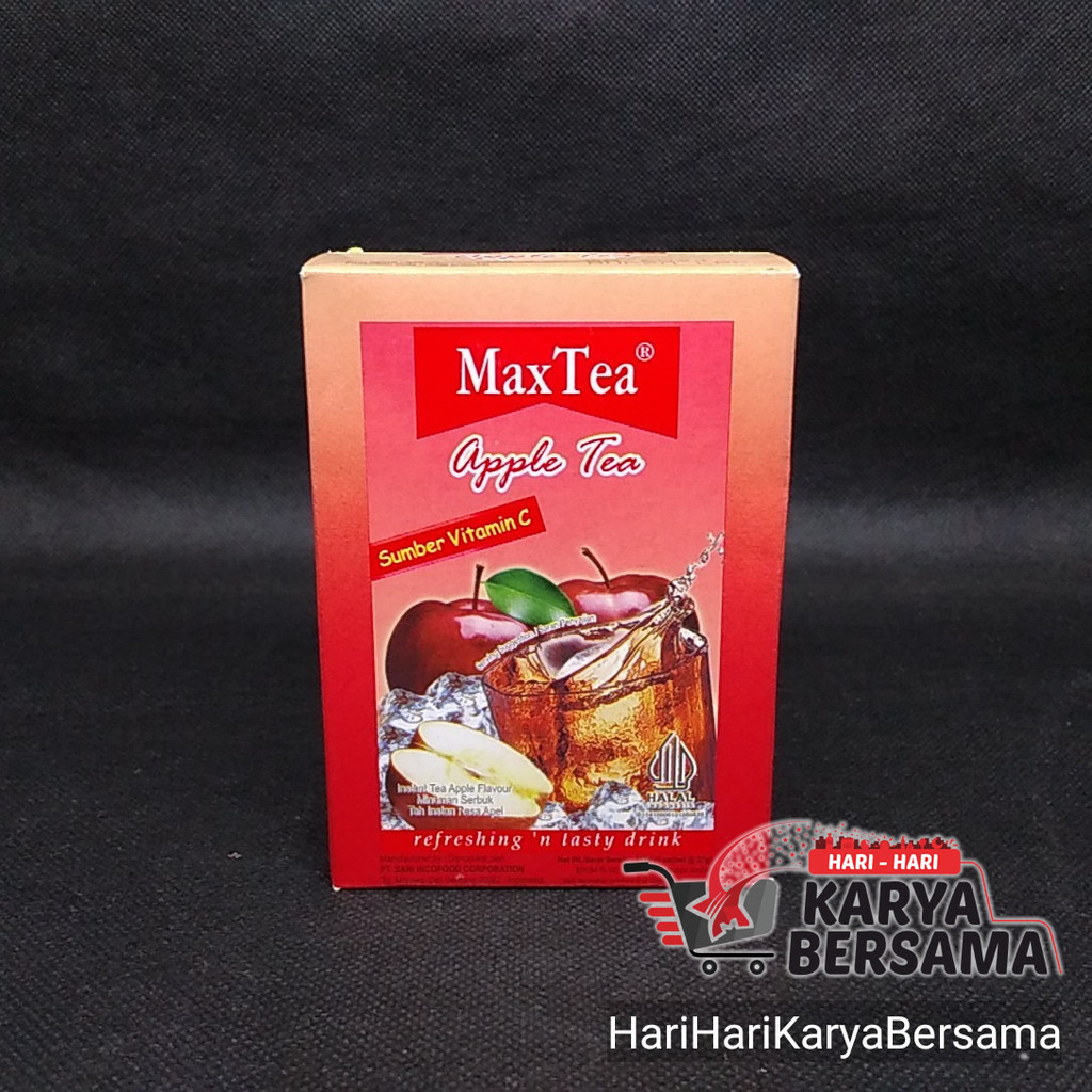 

MINUMAN BUBUK MAX TEA APPLE TEA BOX 5 SACHET X 23GR