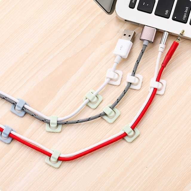 

Jepitan Klaim Perapih Kabel Penjepit Klip Kabel Tempel Merapikan Kabel Yang Berantakan Organizer Cable Clip