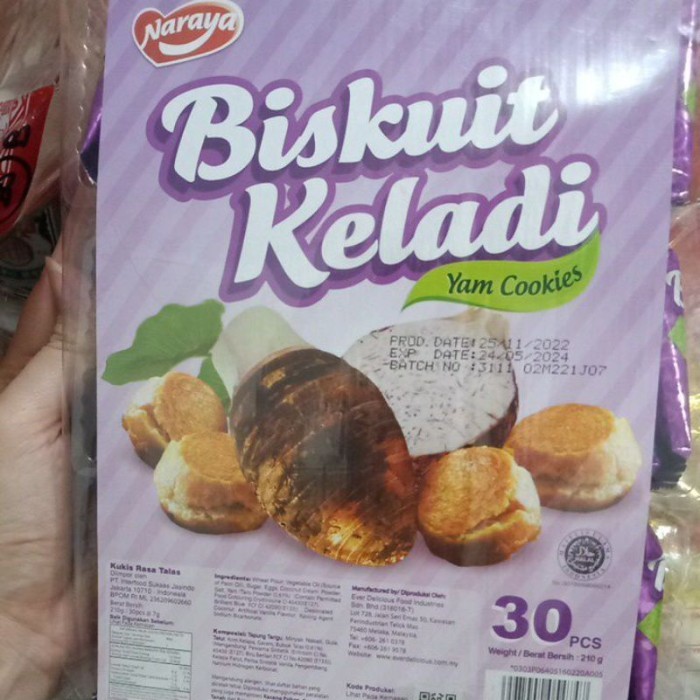 

New Item NARAYA BISKUIT KELADI 210G