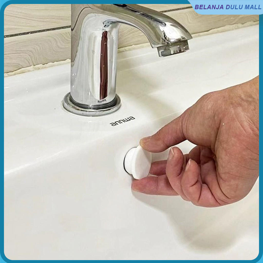 Steker Wastafel Mulut Luapan Penutup Penyegel Silikon Wastafel Steker Lubang Wastafel Kabinet Kamar 
