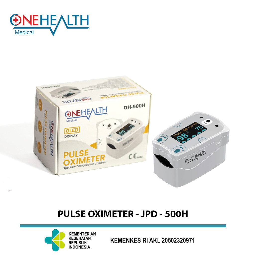 Onehealth Finger Pulse Oximeter OH-500H Bayi Dan Anak Saturasi Oksigen Oxymeter