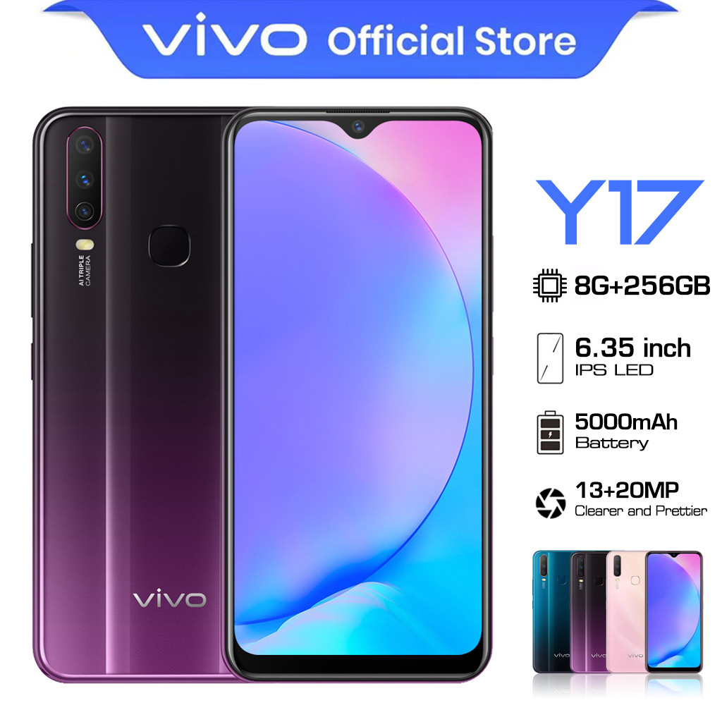 hp murah VIVO Y17 ram 8/256GB 6.35 inch HD layar full 5000mAh Handphone murah Berkualitas original p