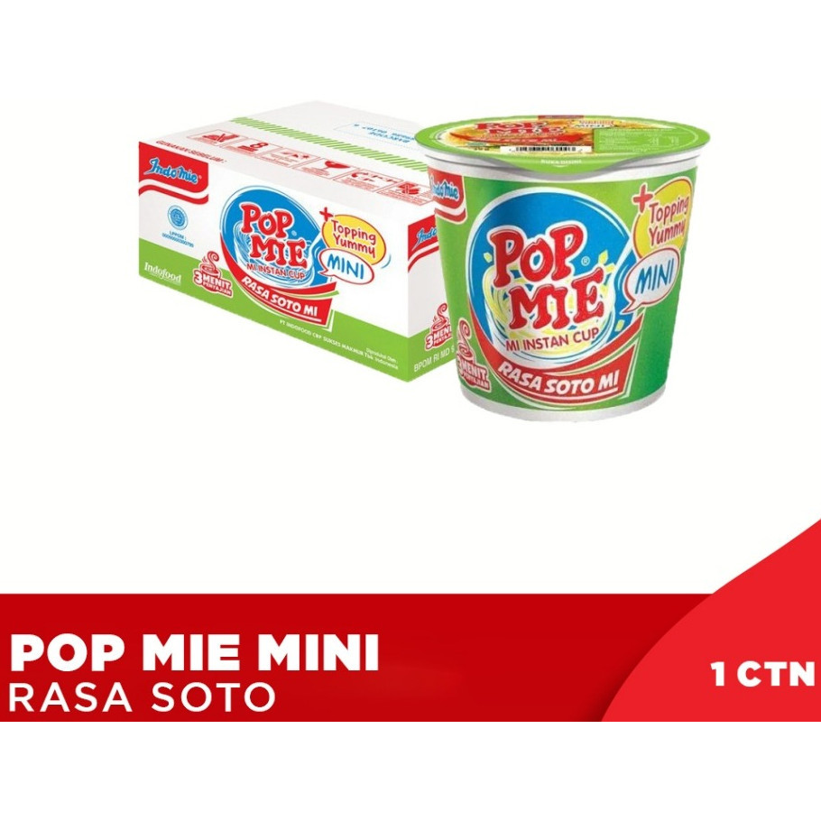 

1 ctn - Pop Mie Mini Rasa Soto indofood