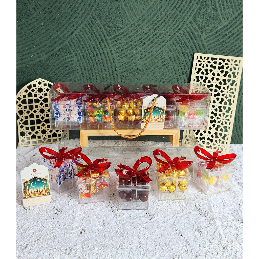

HAMPERS PAKET PERMEN COKLAT LEBARAN - Special Gift Kado Pita Merah