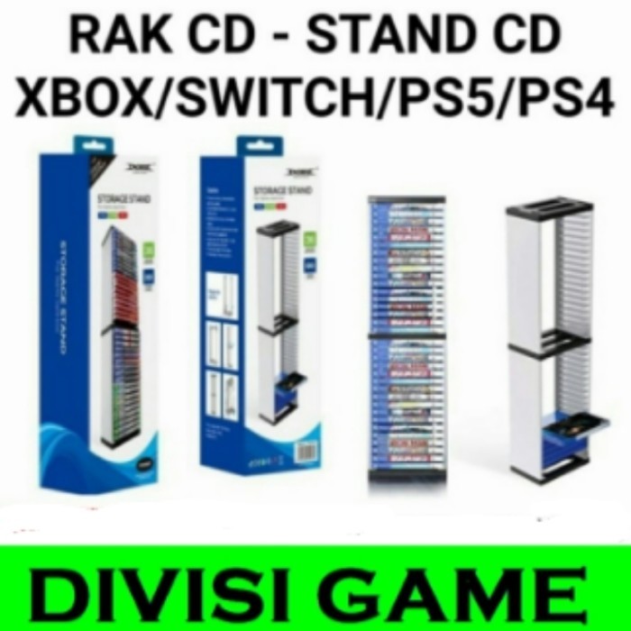 PS5 PS4 Nintedo Switch Storage Stand PS5 Rak Disc PS4 Nintendo