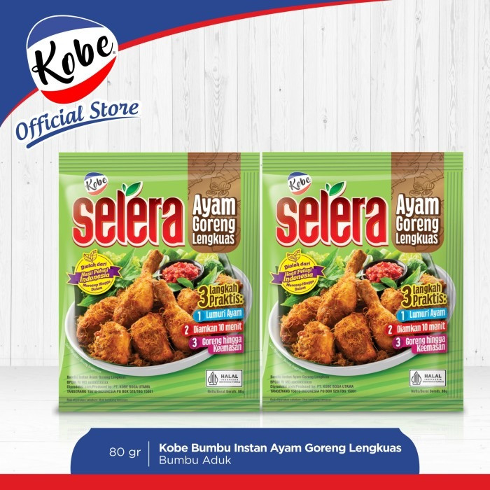 

Kobe Selera Bumbu Instan Ayam Goreng Lengkuas 80gr