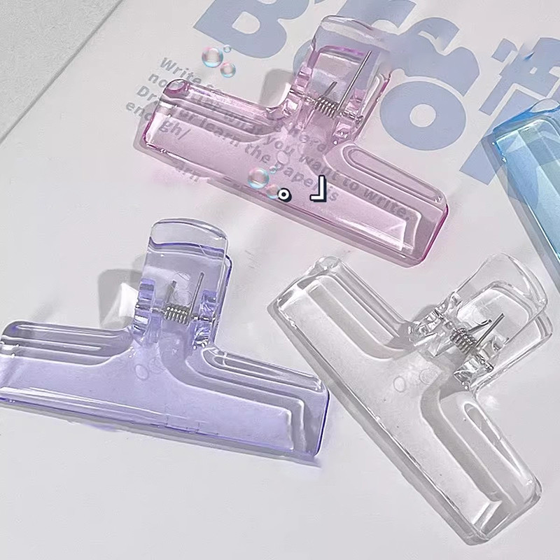 

Transparent Binder Clips Kawaii Paperclips File Documents Tickets Clips Bookmarks Index Page Holder Office Binding Supplies