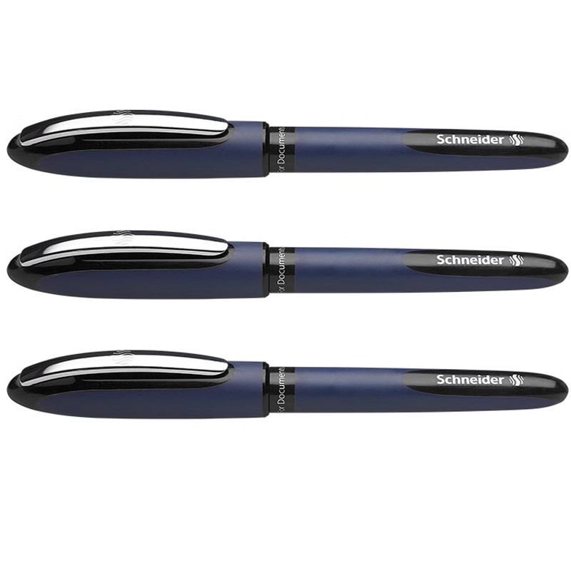 

3pcs Schneider One Business Gel Pen 0.6 mm Ultra-Smooth Tip Office Sign Rollerball Gel Ink Pen Work Supplies (183001)