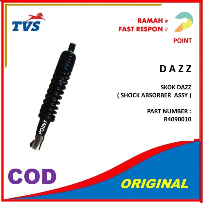 TVS ASLI ORI SKOK DAZZ ( SHOCK ABSORBER ASSY ) PART NUMBER R4090010