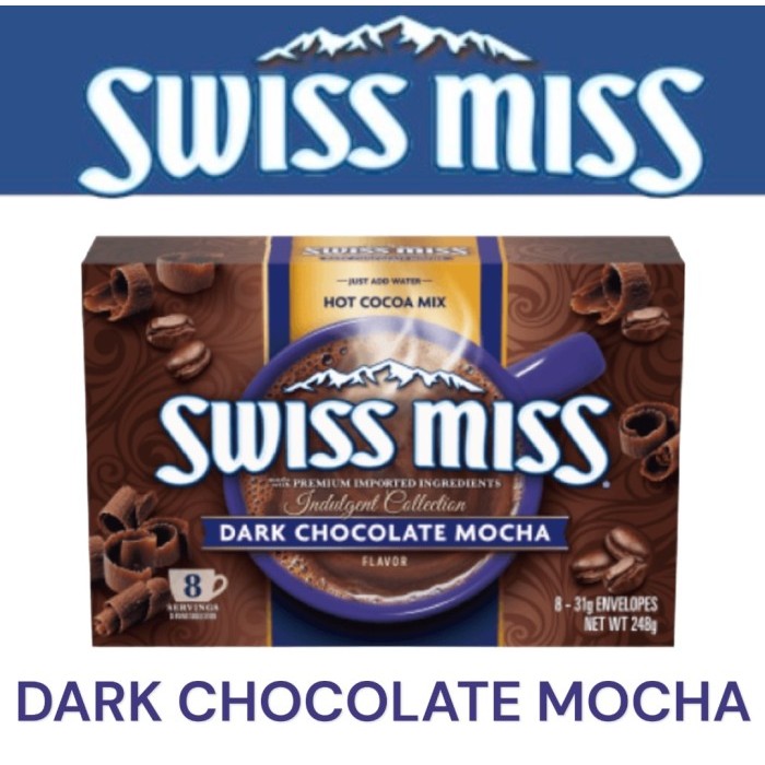 SWISS MISS Hot Cocoa Mix | 3 in 1 Milk Chocolate Powder - Mocha