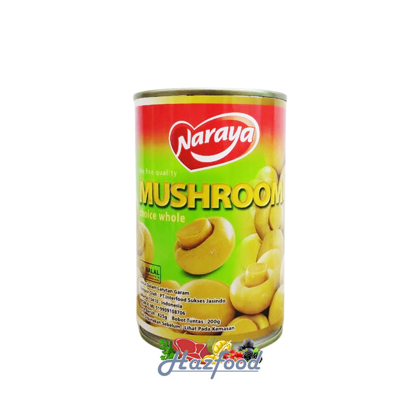 

Naraya Mushroom Champignon / Jamur Kancing Kaleng 425 gram