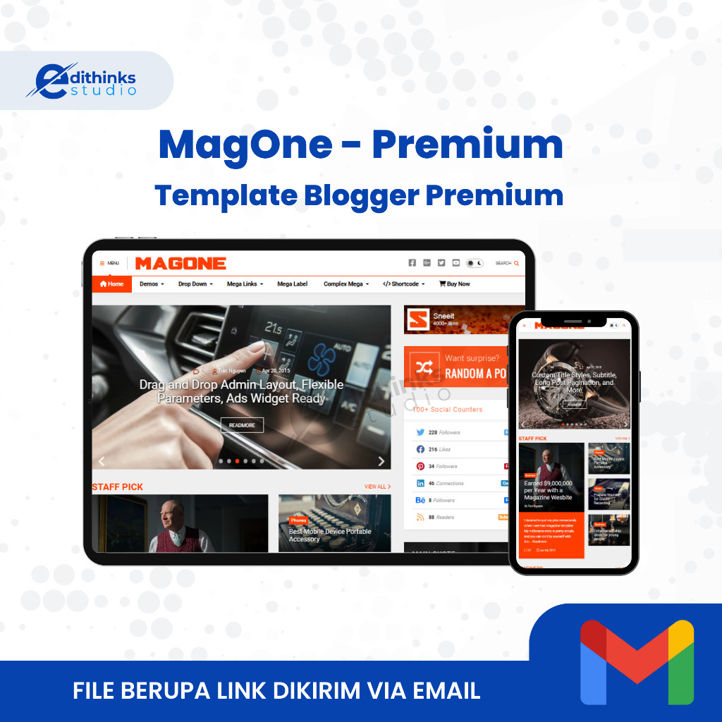 Template Blogger MagOne | Template Blogger Premium