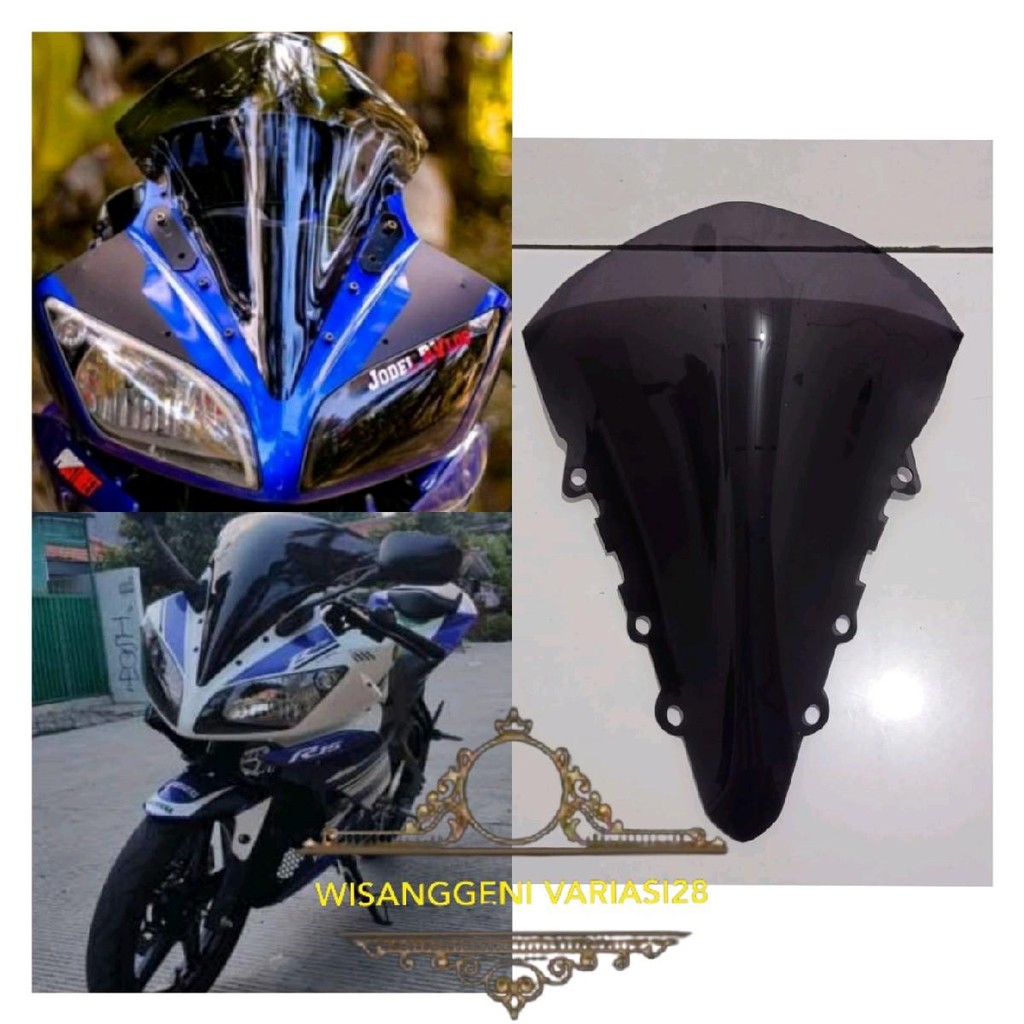 VISOR R15 V2 MODEL JENONG SUPER JENONG WINDSHIELD VISOR R15 V2 SUPER JENONG PLUS BAUD VARIASI MOTOR 