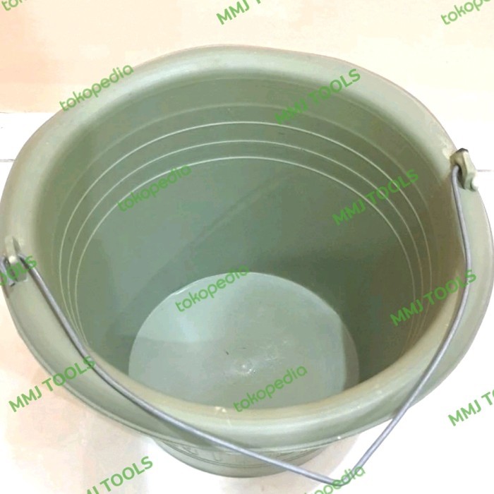 Ember hijau kecil 14" - Ember cor hijau kecil - Ember kecil murah