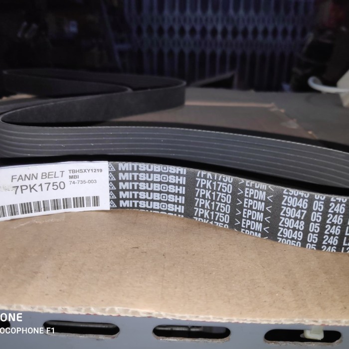 Jual--Cod MITSUBOSHI Fan belt 7PK1750 EPDM tali kipas fanbelt 7PK 1750