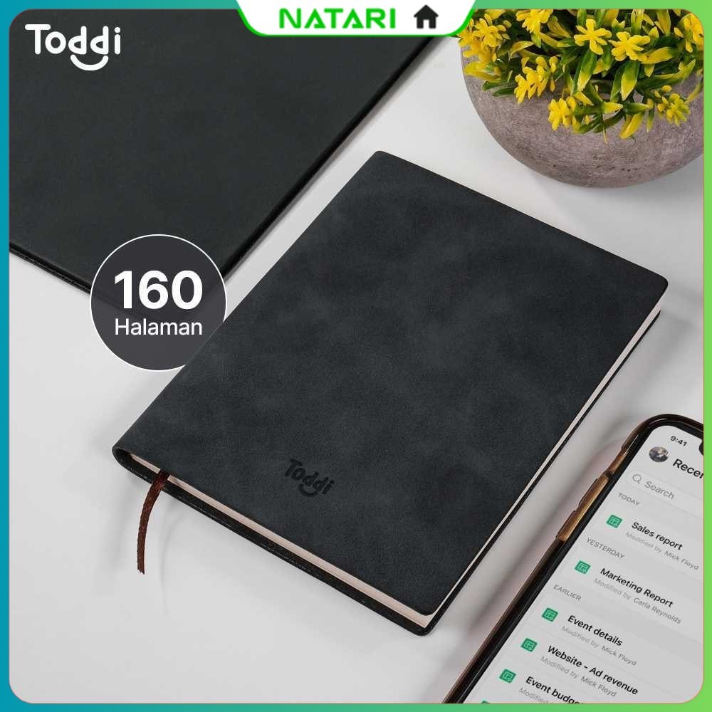 

Toddi Buku Jurnal Hardcover Notebook Diary 68GSM 160 Lembar Grid - 173