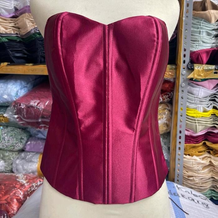 LONGTORSO PENGANTIN /KAMISOL - maroon, M