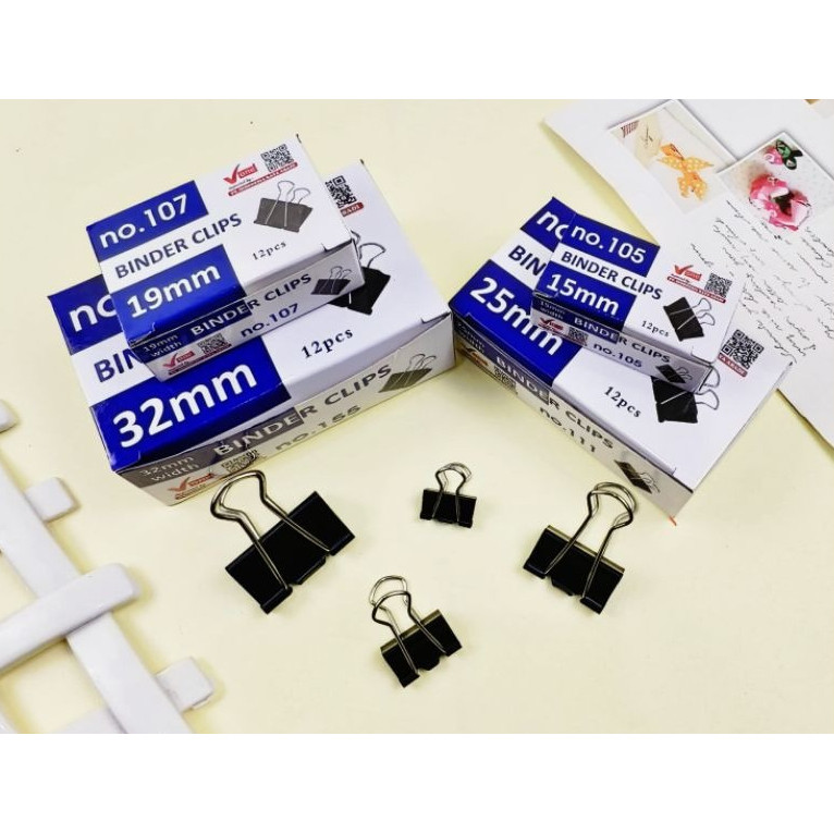 

Binder Clip Merek V ONE / Klip Penjepit Kertas