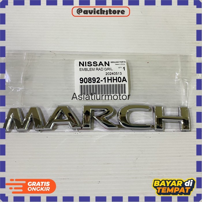 Emblem Logo Pintu Bagasi Belakang Nissan March
