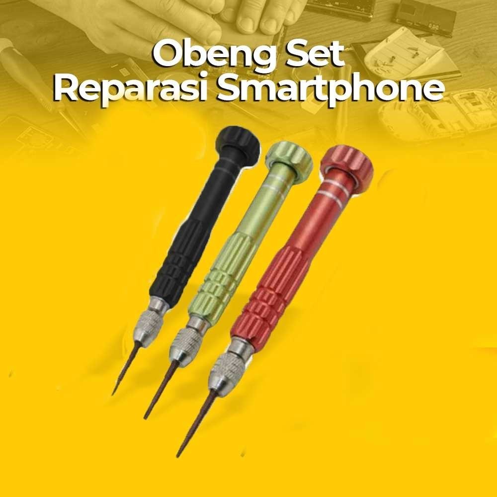 Obeng Servis HP Reparasi Smartphone Maintenance Tools Set 5 Mata Obeng / Obeng Mini Servis HP Jam Ta