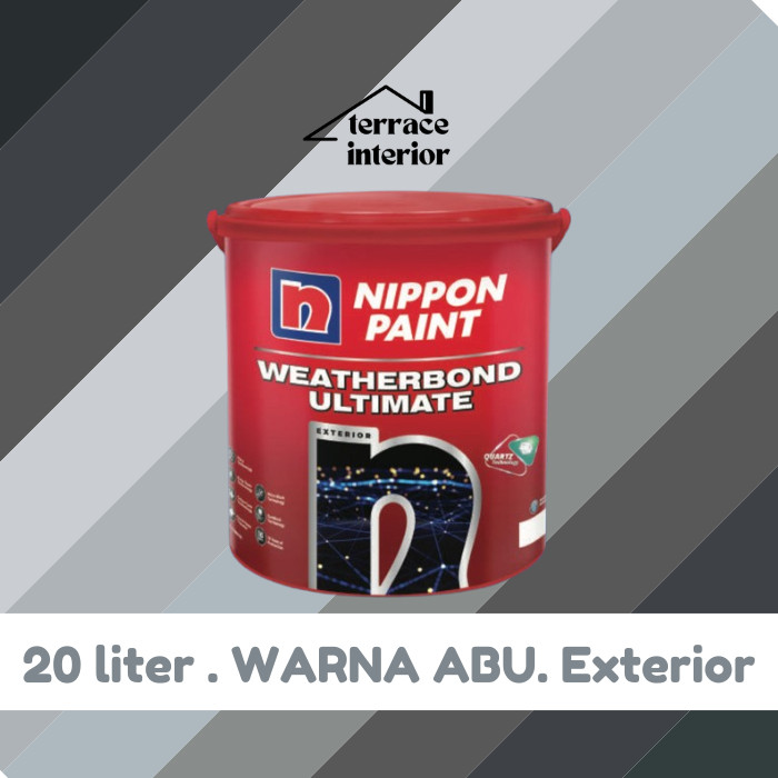Cat Tembok Nippon Paint Ultimate Warna Abu 20 L