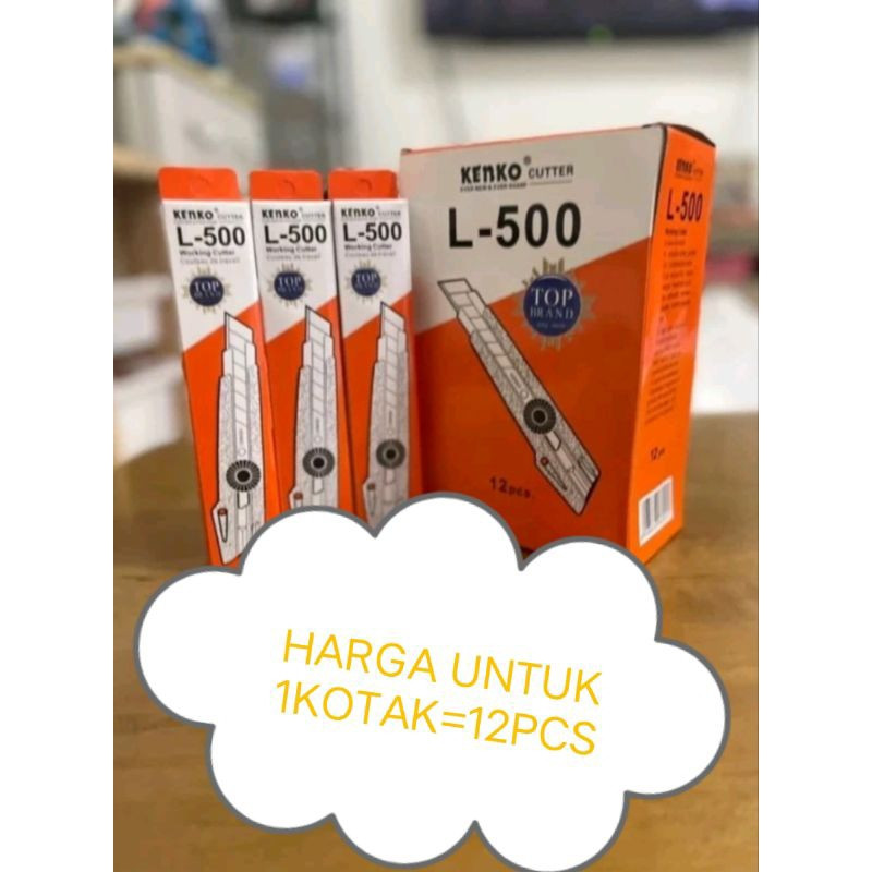 

CUTTER KENKO BESAR L500 / CUTTER VANCO 1 LUSIN // CUTTER KENKO BESAR L500 GROSIR 1LUSIN (HARGA 1LUSIN) /KATER KENKO BESAR
