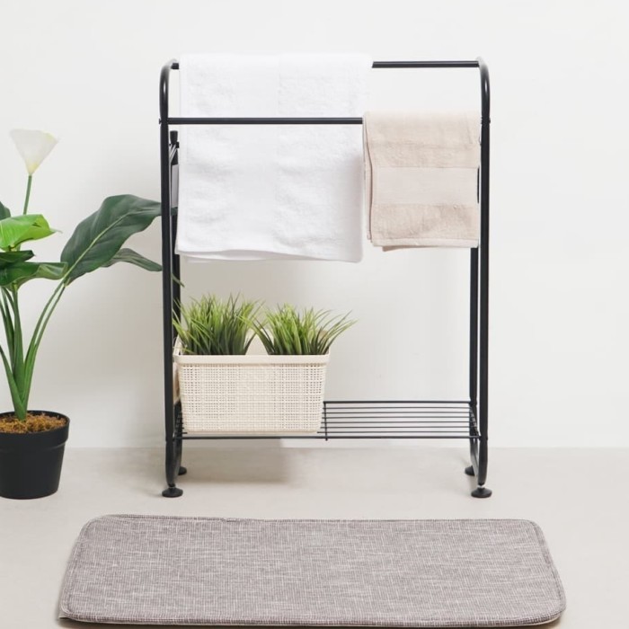 Jemuran Handuk Besi INFORMA Jemuran Handuk Indoor Dengan Rak