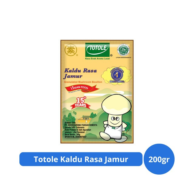 

✨ TOMOTOSTORE ✨ TOTOLE Kaldu Jamur Penyedap Rasa Vegan Mushroom HALAL Vegetarian 200 gr