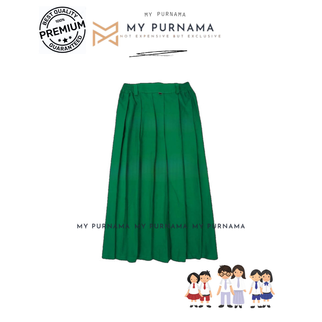 

TERBARU Rok Panjang Sekolah SD Perempuan Seragam Sekolah SD MI Rok Panjang Rempel Lipit Hijau - Seragam Sekolah - My Purnama
