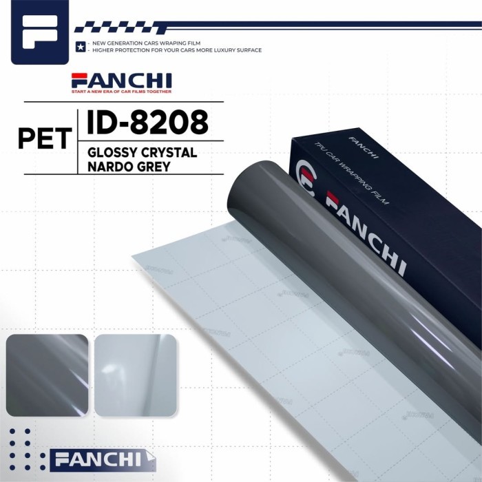 

152CM Sticker FANCHI SG-211 ID-8208 Super Glossy Crystal Nardo Grey PET 152CM permeter