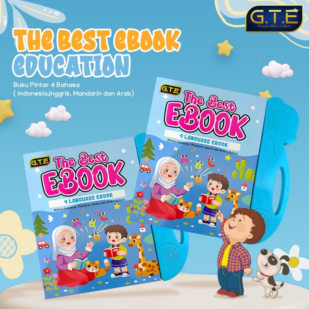 Hanieibundakenby  Buku Anak Elektronik | Buku Pintar Elektronik 4 Bahasa